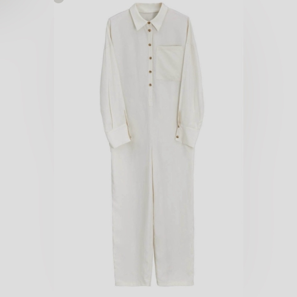 Easy going Cream Jumpsuit